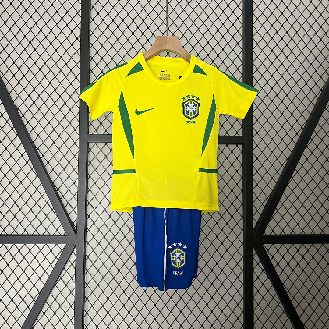 Brasilien Heimtrikot 2002 für Kinder