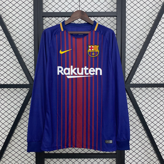 Barcelona 2017-2018 Heimtrikot Langarmiges