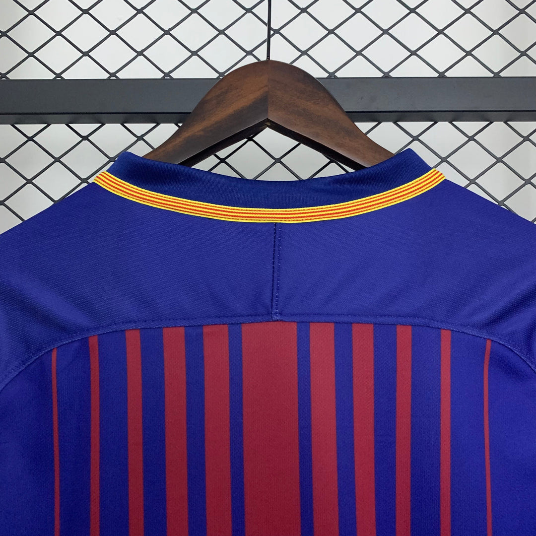 Barcelona 2017-2018 Heimtrikot Langarmiges