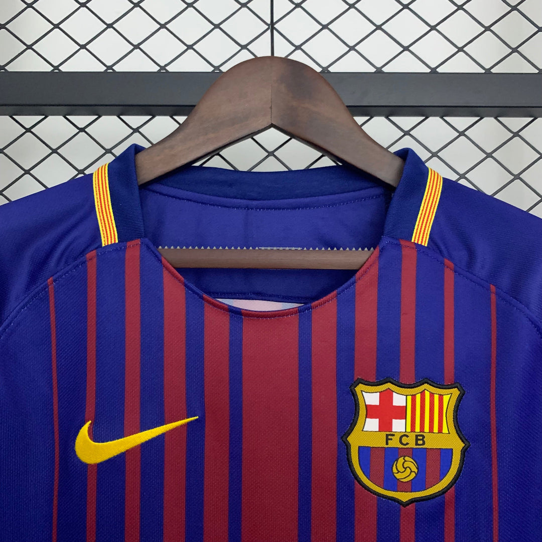 Barcelona 2017-2018 Heimtrikot Langarmiges