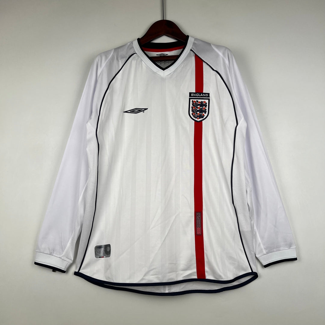 England 2002 Heimtrikot Langarmiges