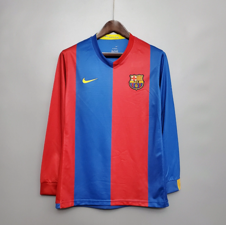 Barcelona 2006 - 2007 Langarmiges Heimtrikot