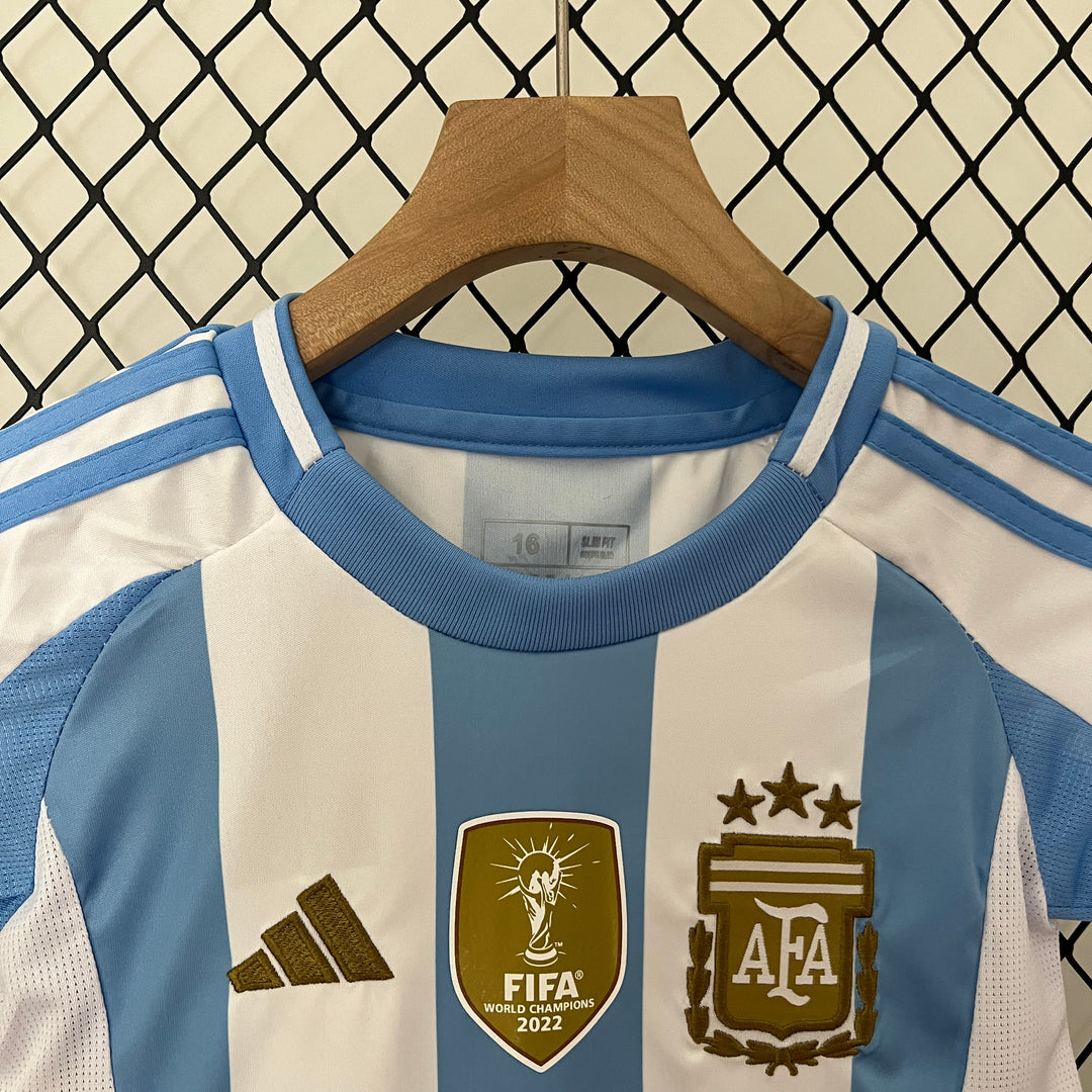 Argentinien 2024 Heimtrikot für Kinder