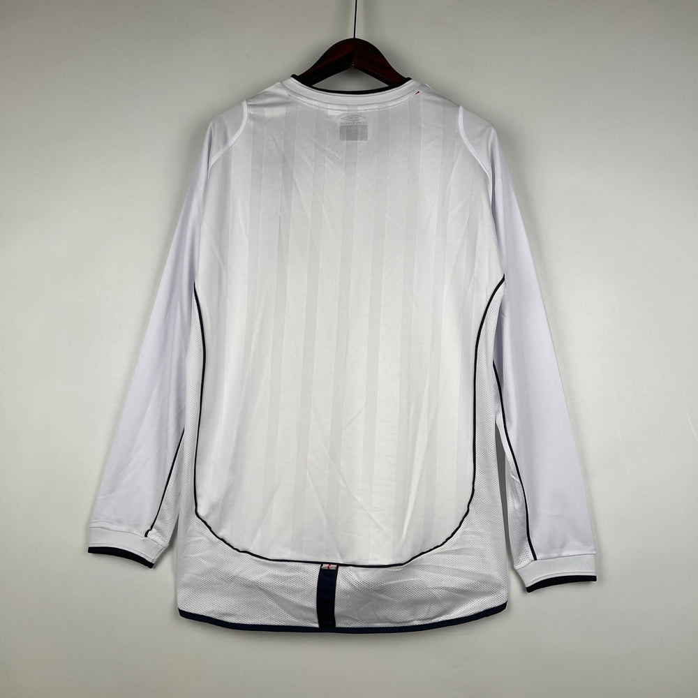 England 2002 Heimtrikot Langarmiges