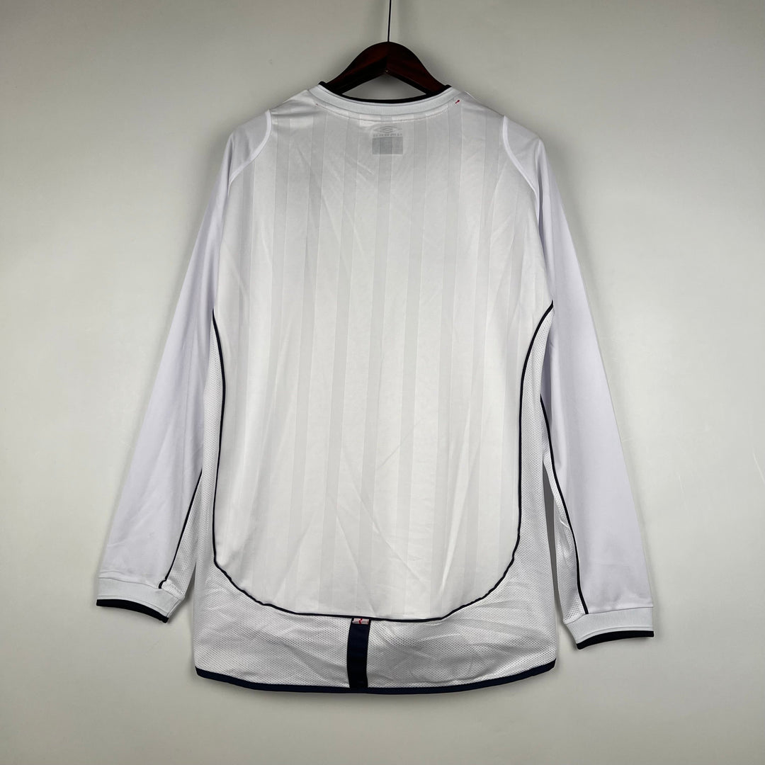 England 2002 Heimtrikot Langarmiges