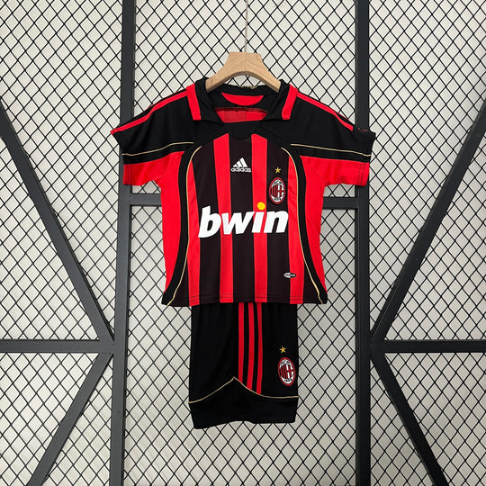 Ac Milan 2006 - 2007 Heimtrikot für Kinder