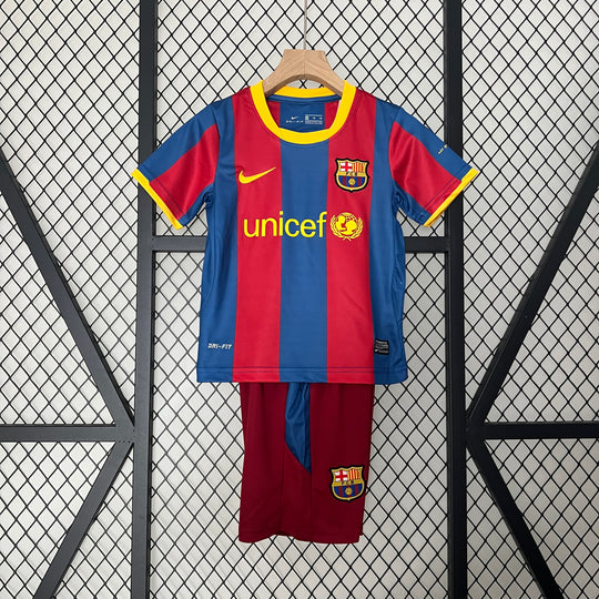 Barcelona 2010 - 2011 Heimtrikot für Kinder