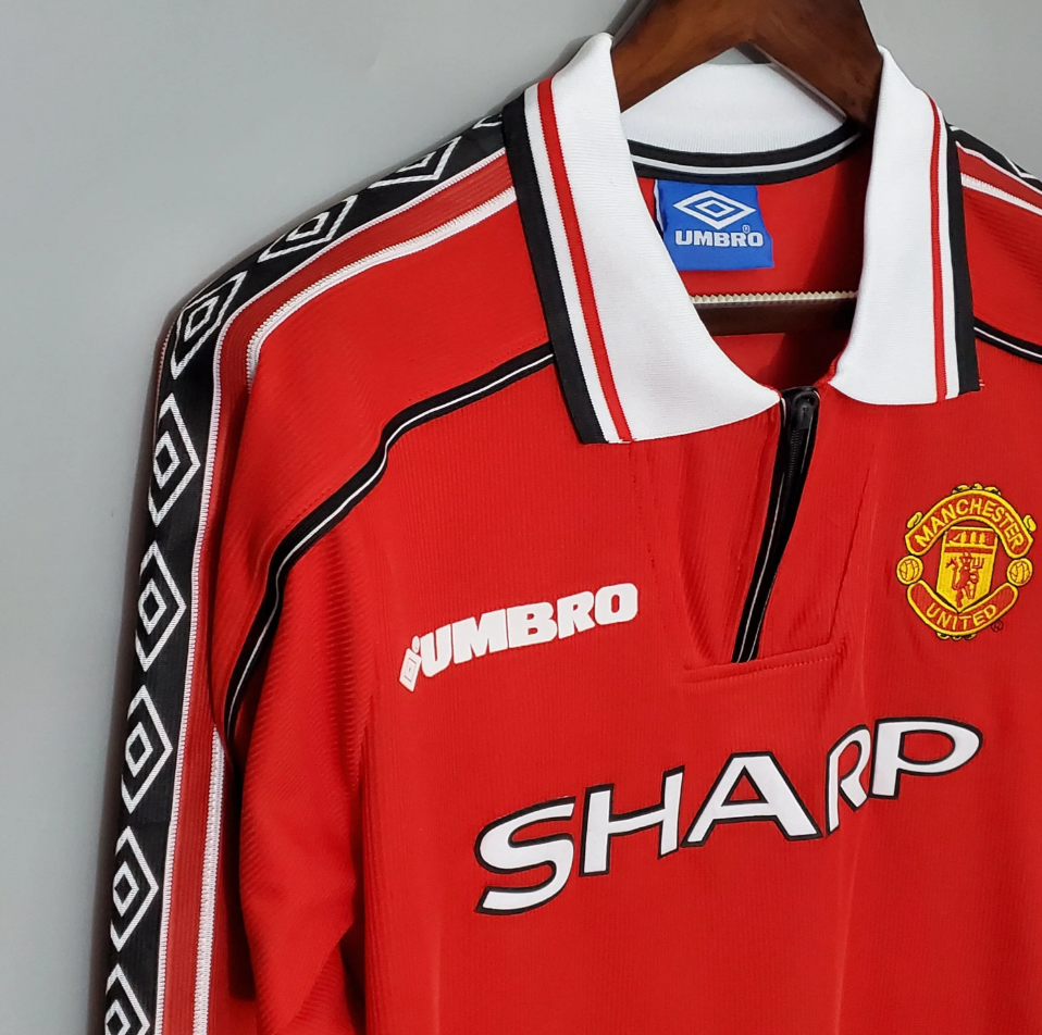 Manchester United 1998 - 1999 Langärmliges Heimtrikot