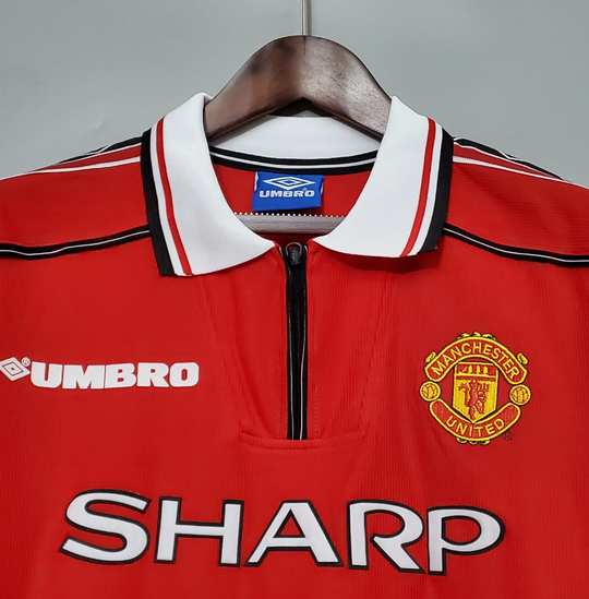 Manchester United 1998 - 1999 Langärmliges Heimtrikot